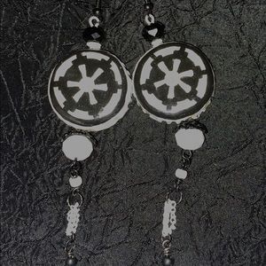 Star Wars inspired imperial bottle cap earrings